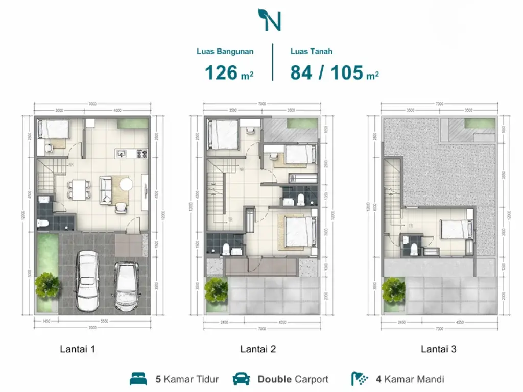 Tipe Navina - Cluster Navara - Kota Haparan Indah Bekasi (2)